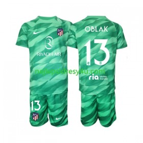 Fotbalový Dres Atlético Madrid Jan Oblak 13 Brankářské Dětské Venkovní Zelená 2023/24
